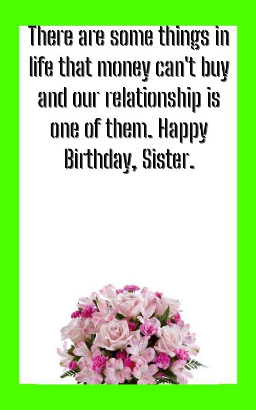 birthday wishes dear sister